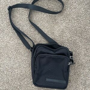 Tahari Black Textured Shoulder Bag